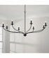 Dolan 8-Light Chandelier Matte Black