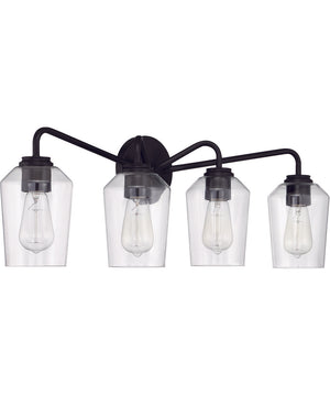 Shayna 4-Light Vanity Flat Black