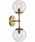 Atwell 2-Light Mid-Century Modern Wall Sconce Brushed Bronze