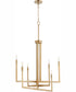 BOLERO 6-light Chandelier Aged Brass