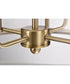 Yorktown 4-Light Pendant Burnished Brass