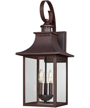 Chancellor Large 3-light Outdoor Wall Light Copper Bronze