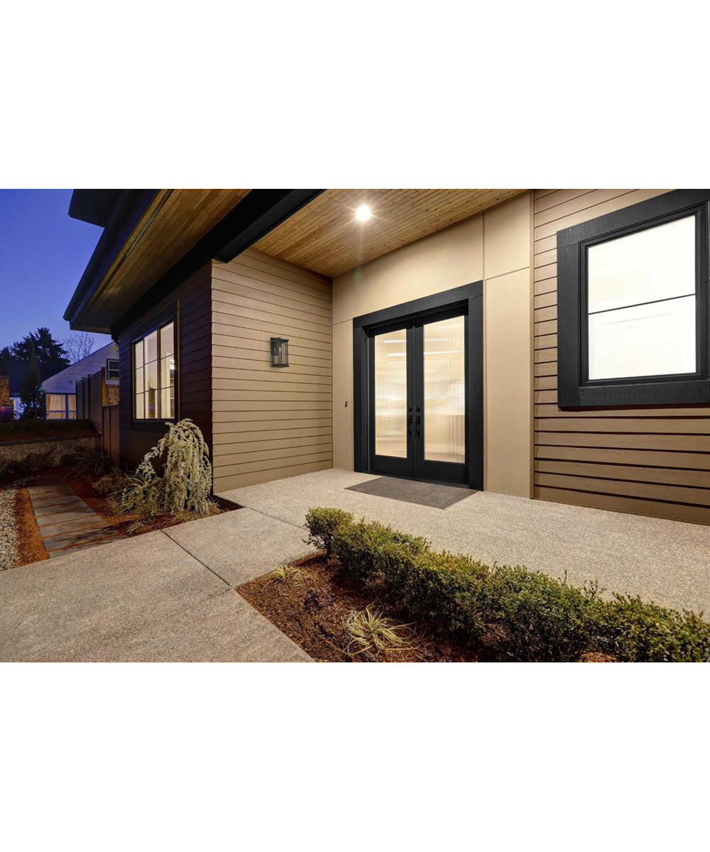 Endicott 1-Light Medium Wall Lantern Textured Black