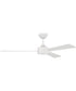 52" Provision Ceiling Fan (Blades Included) Matte White