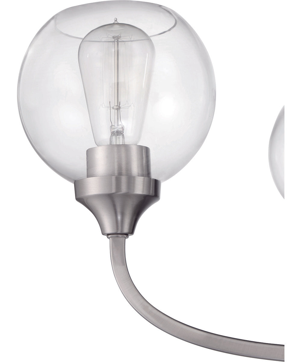 Glenda 3-Light Chandelier Brushed Polished Nickel