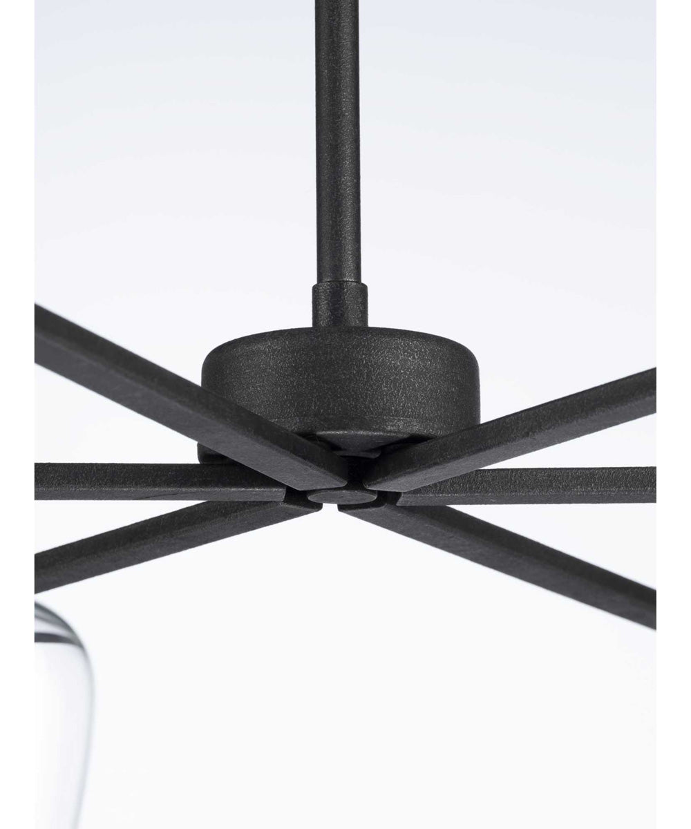 Foster 6-Light Farmhouse Chandelier Light Gilded Iron