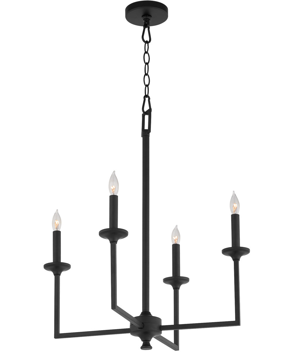 Eldorado 4-light Chandelier Matte Black