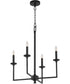 Eldorado 4-light Chandelier Matte Black