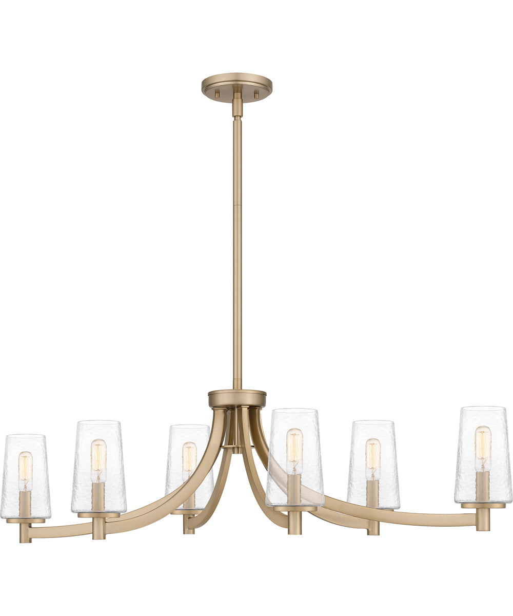 Miccio Medium 6-light Island Light Bronze Gold