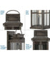 Williamston 1-Light Clear Glass Transitional Style Large Outdoor Wall Lantern Antique Pewter