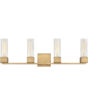 Xander 4-Light Vanity in Heritage Brass