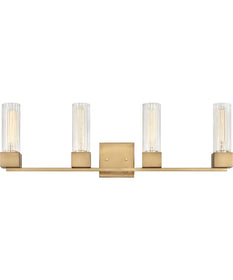 Xander 4-Light Vanity in Heritage Brass