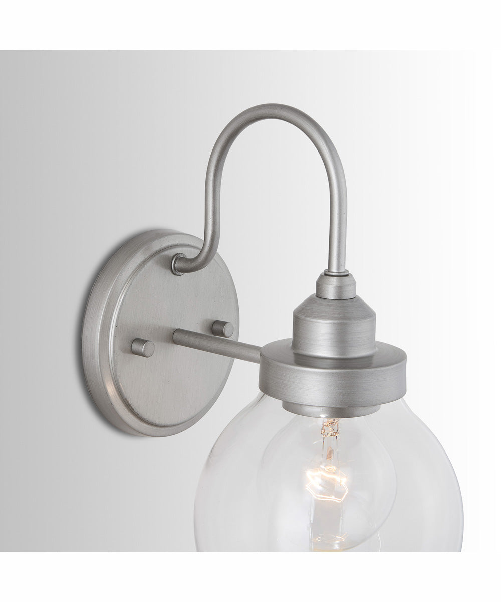 Daphne 1-Light Sconce Brushed Nickel Painted
