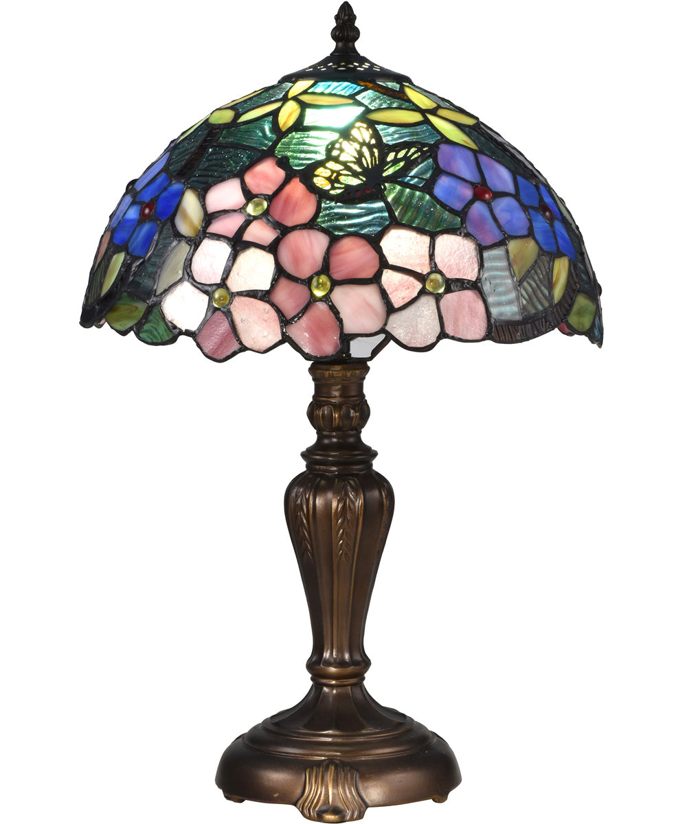 Fox Peony Tiffany Table Lamp
