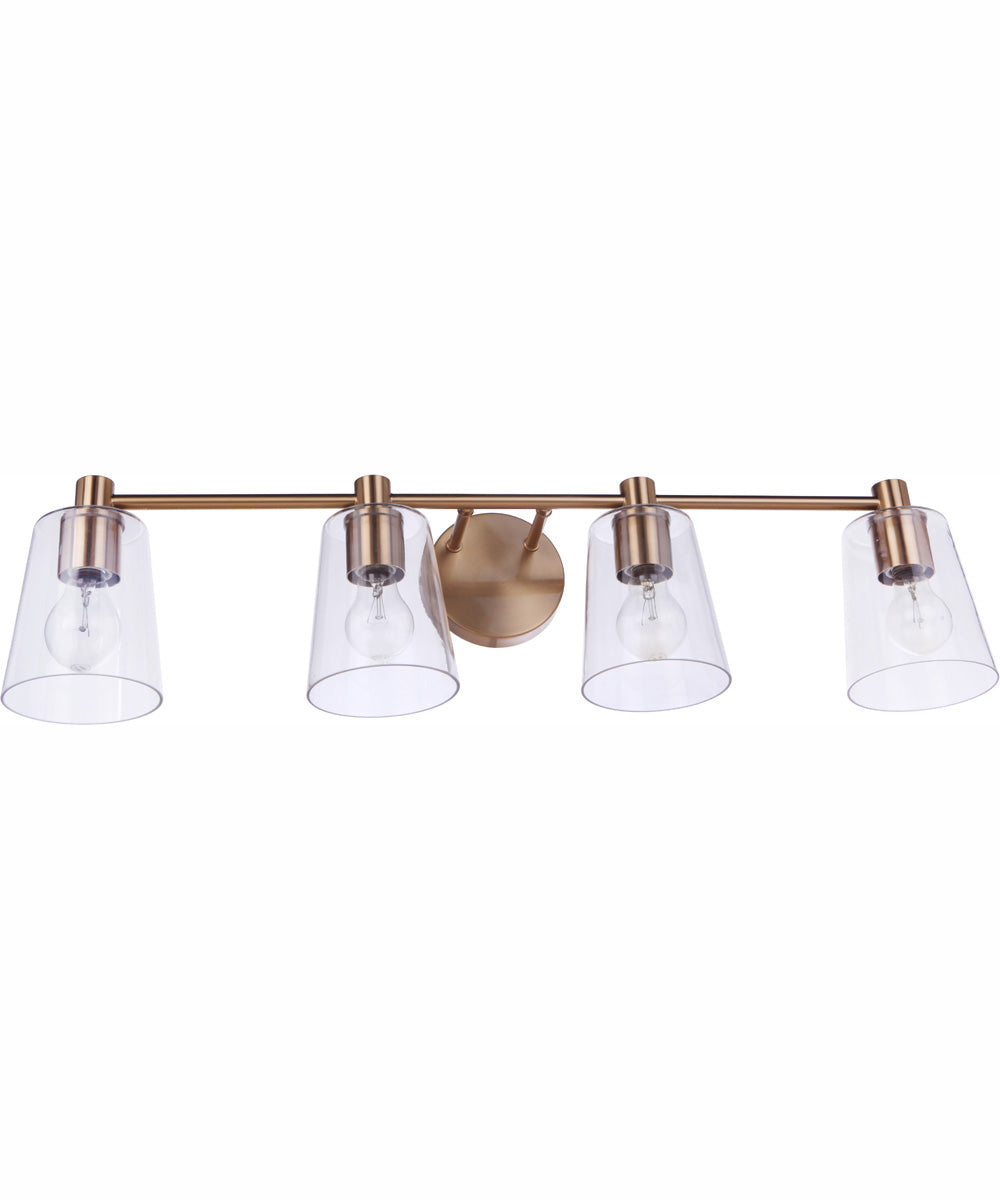 Emilio 4-Light Vanity Satin Brass