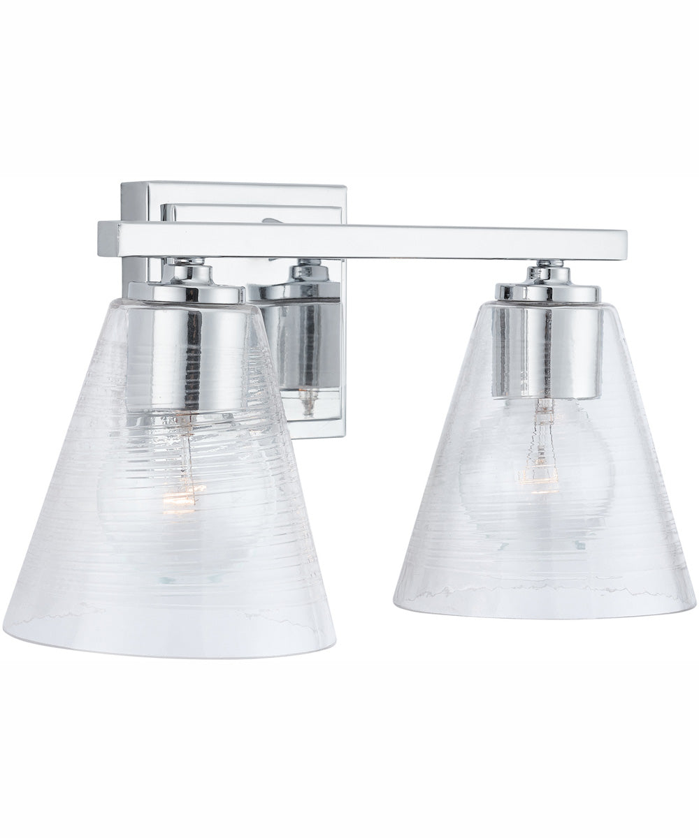 Layla 2-Light Vanity Chrome