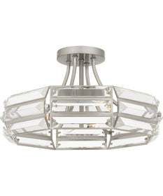 Quoizel Semi-Flush Mount Medium 4-light Semi Flush Mount Brushed Nickel