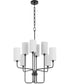 Tamara Day's Charlotte 8-light Chandelier Matte Black