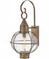 Cape Cod 1-Light Large Wall Mount Lantern in Burnished Bronze
