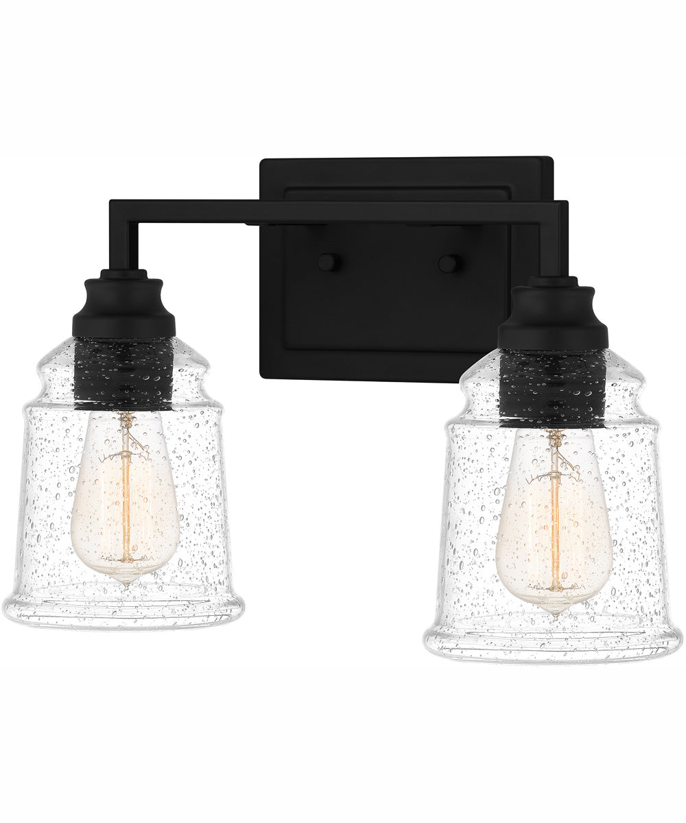 McIntire Medium 2-light Bath Light Matte Black