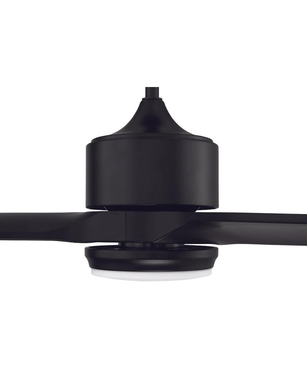 60" Mobi 1-Light Ceiling Fan Flat Black
