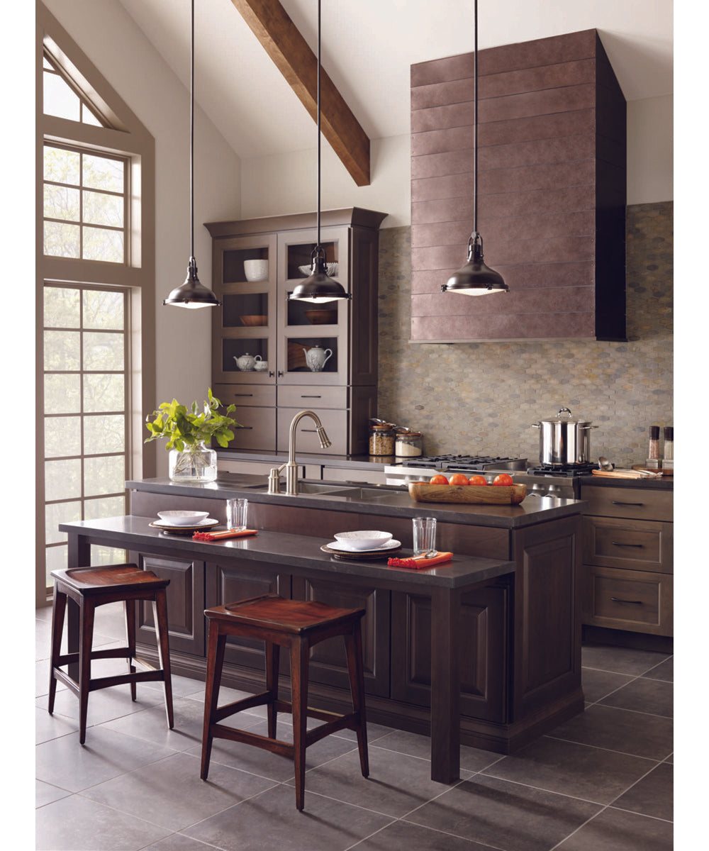 Fresnel Lens LED Clear Fresnel Glass Coastal Pendant Light Oil Rubbed Bronze