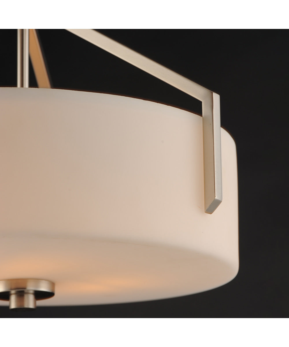 Dart 3-Light Pendant Satin Nickel