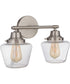 Essex 2-Light Bath Vanity Light Brushed Polished Nickel