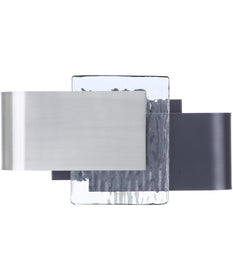 Harmony LED Wall Sconce Flat Black / Polished Nickel
