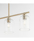 Tribute 4-light Chandelier Aged Brass
