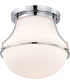 Valdora 1-Light Close-to-Ceiling Polished Nickel