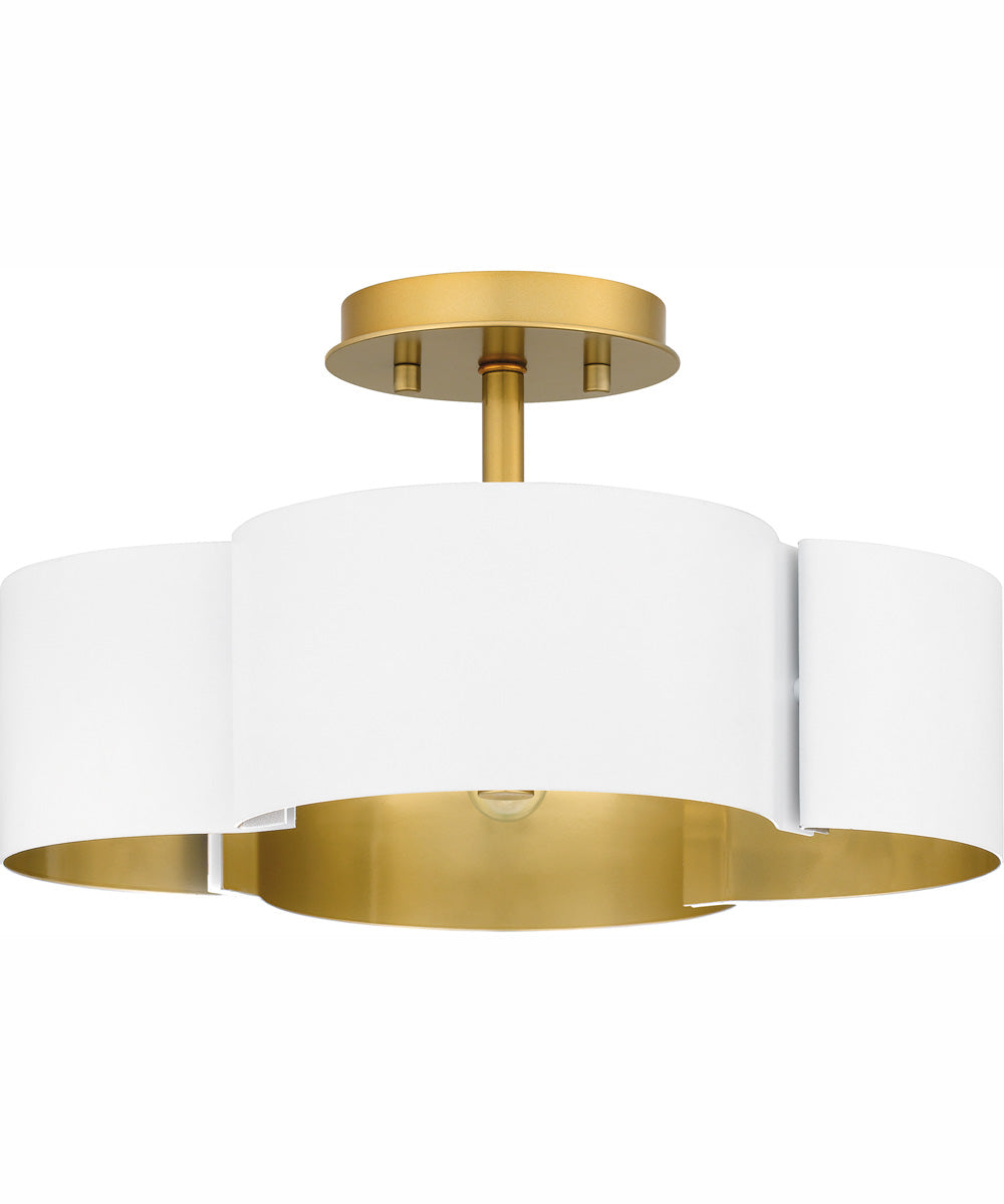 Balsam Medium 4-light Semi Flush Mount White