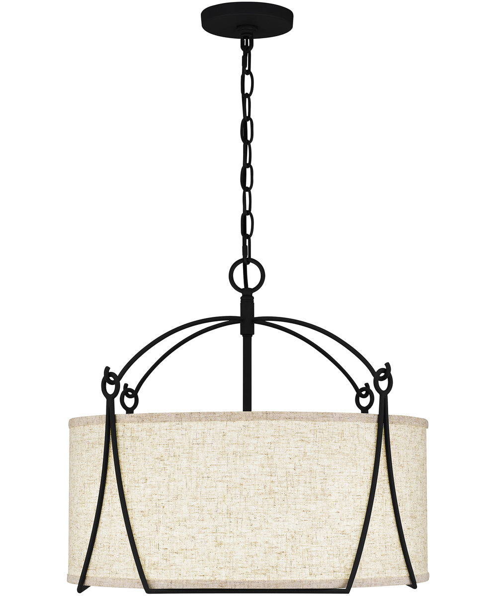 Adeline 4-light Pendant Earth Black