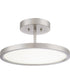 Beltway  Semi Flush Mount Brushed Nickel