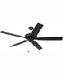 60" Outdoor Super Pro 60 Indoor/Outdoor Ceiling Fan Flat Black