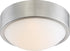 9"W Perk 1-Light LED Close-to-Ceiling Brushed Nickel