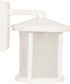 Resilience Lanterns 1-Light Outdoor Wall Lantern Matte White