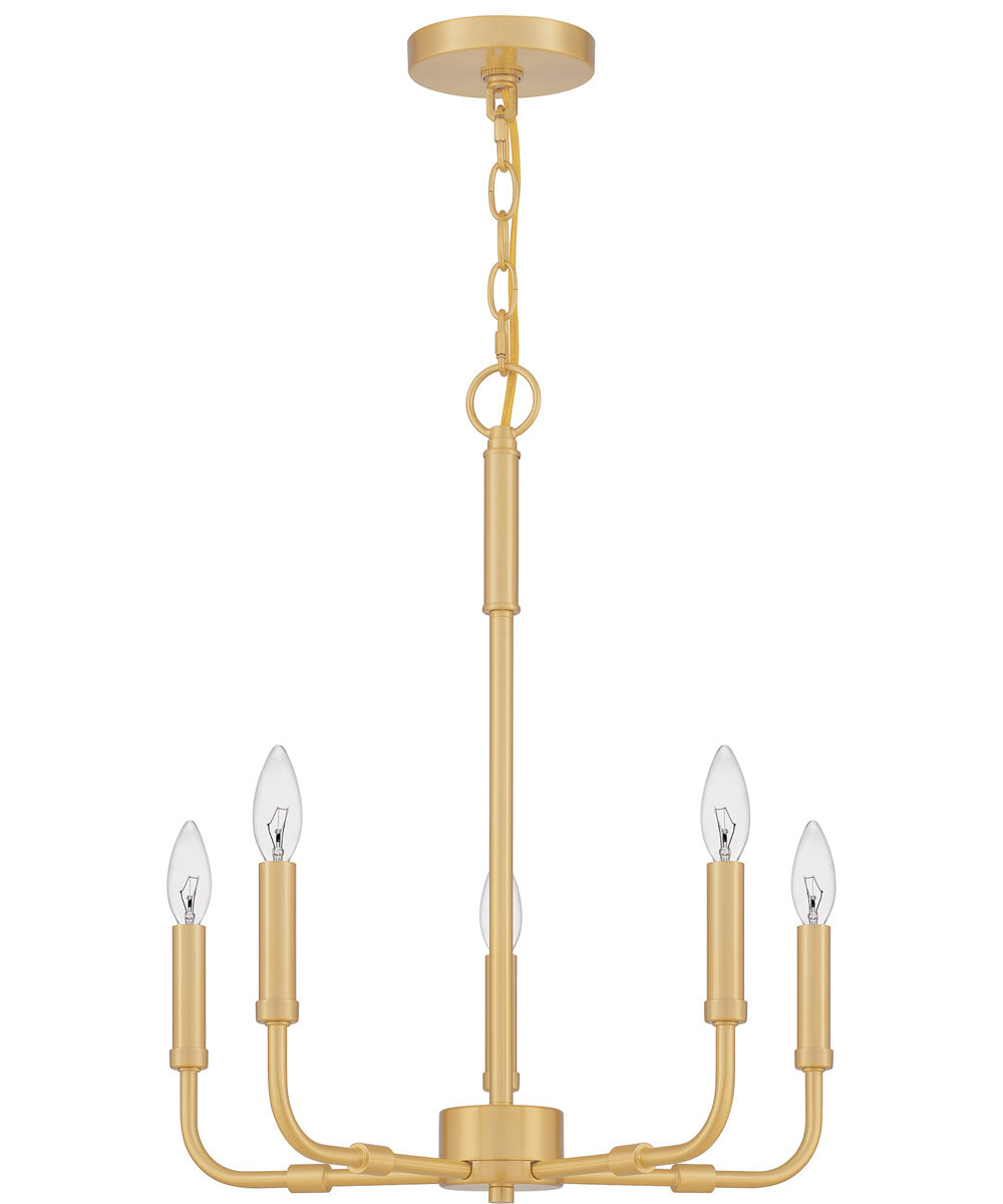 Abner 5-light Chandelier Aged Brass