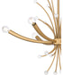 Kiera 6-light Chandelier Brushed Weathered Brass