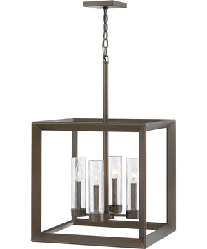 Rhodes 4-Light Medium Outdoor Single Tier in Warm Bronze