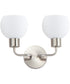 Coraline 2-Light Wall Sconce Satin Nickel