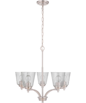Tyler 5-Light Chandelier Brushed Polished Nickel