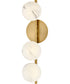 Selene 3-Light Large Three Light Sconce in Lacquered Brass