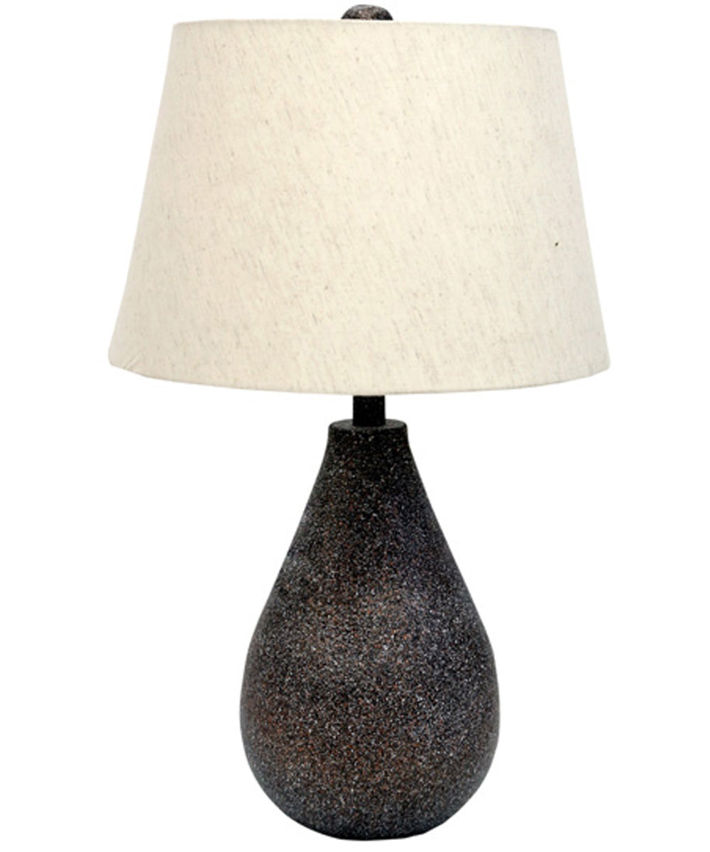 25"H Bateman Metal Table Lamp Set of 2 Patina