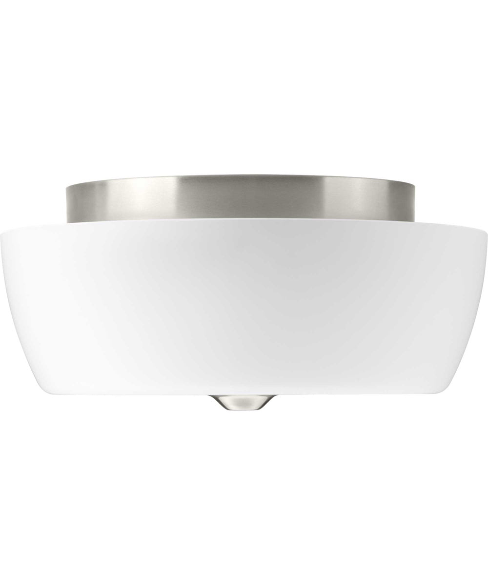 Leap 2-Light 14" Flush Mount Brushed Nickel