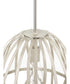 Chastain  1-Light Basket Farmhouse Pendant Light Bleached Oak