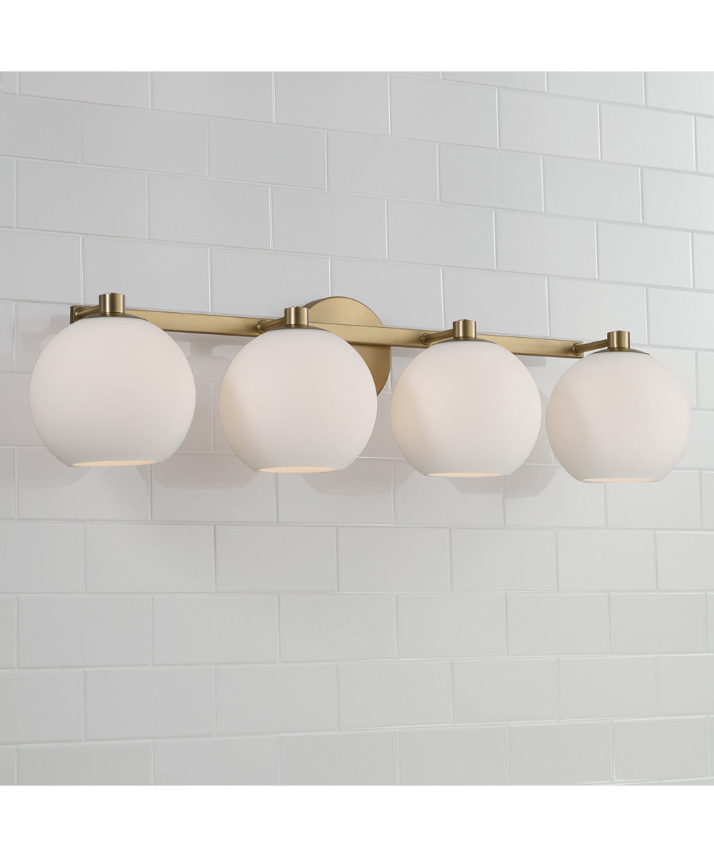 Ansley 4-Light Vanity Aged Brass