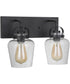 Trystan 2-Light Vanity Flat Black