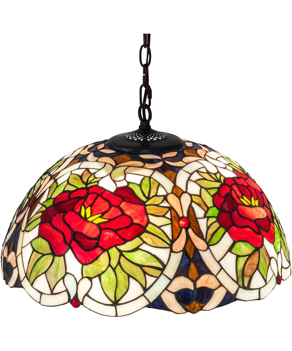 20" Wide Renaissance Rose Pendant