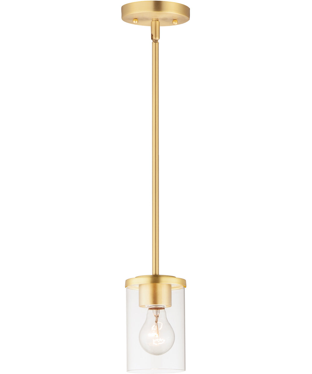 Corona 1-Light Mini Pendant Satin Brass